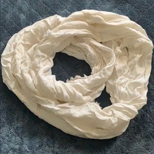 White Infinity scarf
